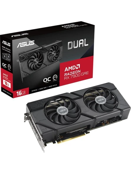 Asus Dual RX 7900 OC Edititon DUAL-RX7900GRE-O16G 256 Bit GDDR6 16 GB Ekran Kartı Outlet ürün görseli 1