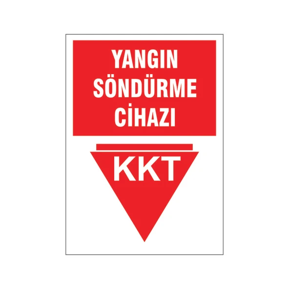 Yangın söndürme cihazı KKT, isg uyarı levhası ürün görseli 1