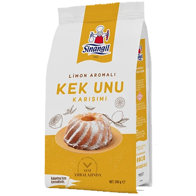 SİNANGİL LİMON AROMALI KEK UNU KARIŞIMI 340GR KABARTMA TOZU İÇERMEKTEDİR. ürün görseli 1