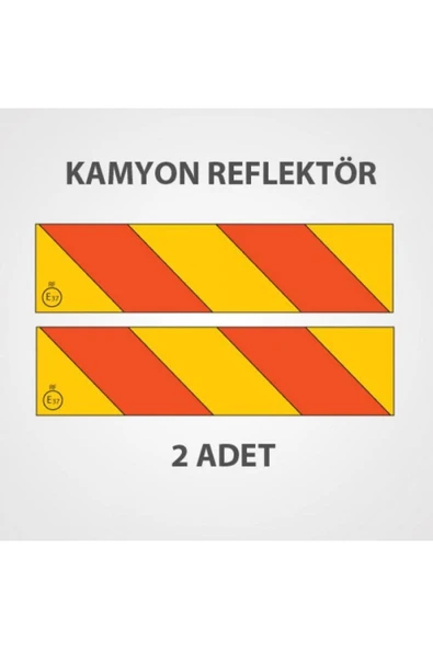 Kamyon Arkası İşaret Reflektörü Metal Saç Malzeme Çapraz ürün görseli 1