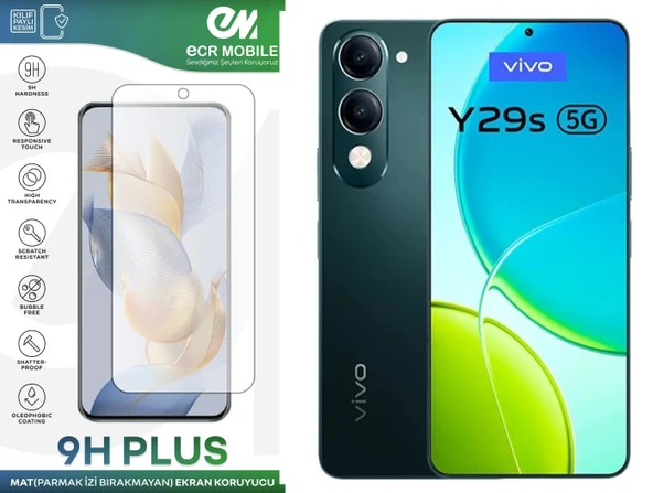 Vivo Y29s ile Uyumlu Mat 9H Nano Ekran Koruyucu Parmak İzi Bırakmaz ürün görseli 1