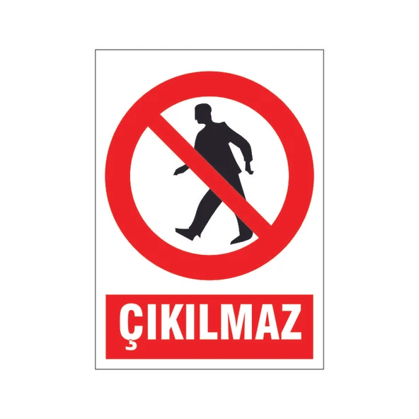Çıkılmaz, isg uyarı levhası ürün görseli 1