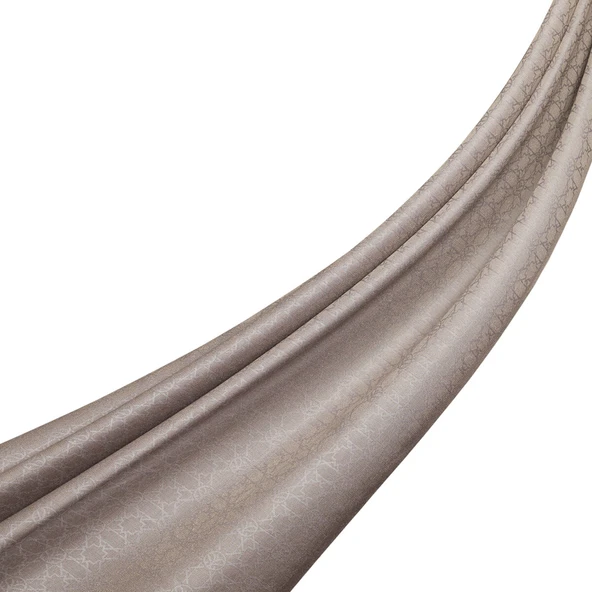 7634 İPEKEVİ MONOGRAM ŞAL - Resim 4