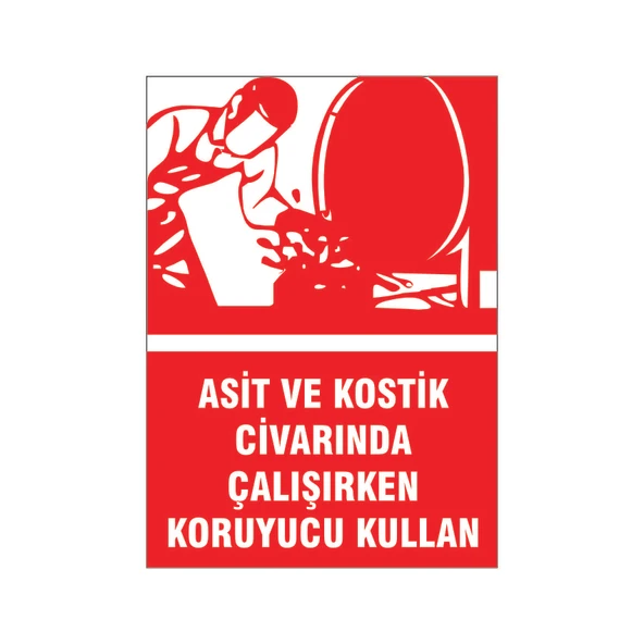 Koruyucu kullan, isg uyarı levhası ürün görseli 1