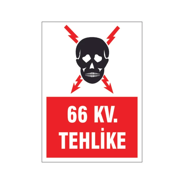 10,5 Kv. Teklike, isg uyarı levhası ürün görseli 1