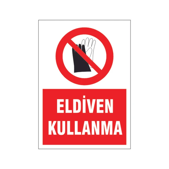 Eldiven kullanma, isg uyarı levhası ürün görseli 1