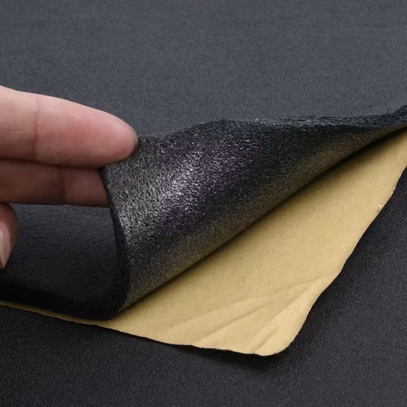 Oto Ses Isı Yalıtım 6mm Levha 120x100cm Kendinden Yapışkanlı Kauçuk Izolasyon Malzemesi ürün görseli 1