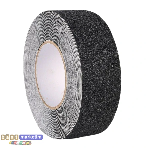 Merdiven Ve Zemin Kaydırmaz Kaymaz Bant 50mm X 25mt Siyah ürün görseli 1