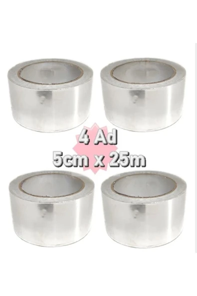 Alüminyum Folyo 5cmx25m 4 Adet Yanmaz Folyo 50mm ürün görseli 1