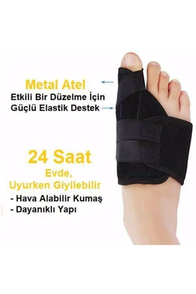 Newconcept Medikal Halluks Valgus Gece Ateli Ayak Baş Parmak Bunyon Koruyucu 1 Çift (sağ Ve Sol) ürün görseli 1
