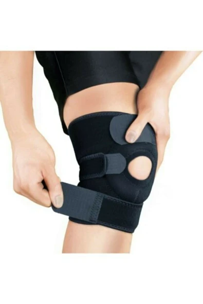 Patella Destekli Dizlik Çift Taraflı Kısa Standart Beden Sağ Ve Sol Ayak Uyumlu Sporcu Dizlik ürün görseli 1