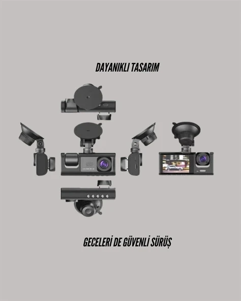 Ta-01 Lcd Ekranlı Gece Görüşlü Araç Kamerası - Resim 2