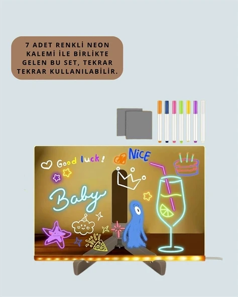 Işıklı Yazı Tahtası - Resim 3