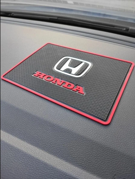 HONDA  Logolu Kaymaz Torpido Üstü Ped 20x13.5 cm ürün görseli 1