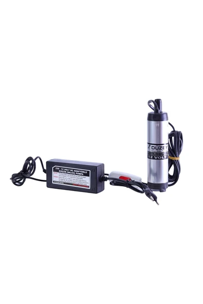 Düzey 220-12 Volt Mini(KÜÇÜK) Dalgıç Adaptörlü Mazot Aktarma(SIVI TRANSFER) Pompası (SU,SÜT,YAĞ) ürün görseli 1