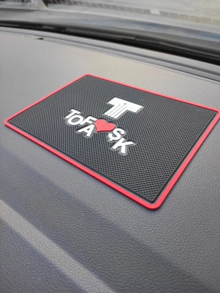 TOFASK Logolu Kaymaz Torpido Üstü Ped 20x13.5 cm ürün görseli 1