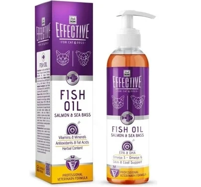 Delibon Effective Kedi Ve Köpek Takviye Ürünleri Somon Yağı 250 Ml ürün görseli 1