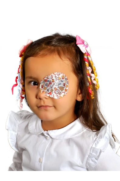 Happy Eyes Çocuk Göz Kapama Bandı 100'lük Kutu Göz Pedi ürün görseli 1