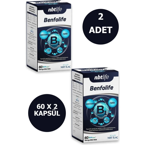 Benfolife 60 Kapsül x 2 Adet ürün görseli 1