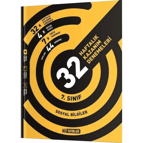 Hız/7.Sınıf Sosyal Bilgiler Haftalık Deneme ürün görseli 1