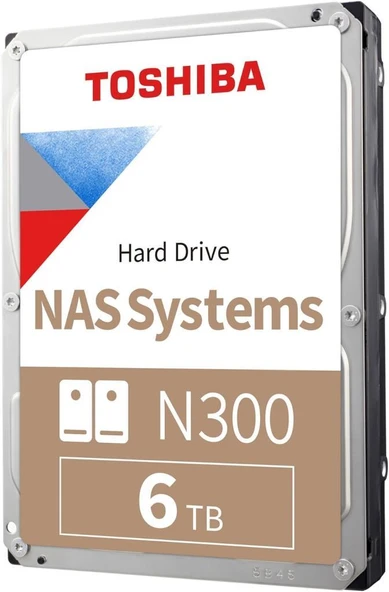 Toshiba N300 MN10ADA600S SATA 3.0 7200 RPM 3.5" 6 TB Hardisk Teşhir ürün görseli 1