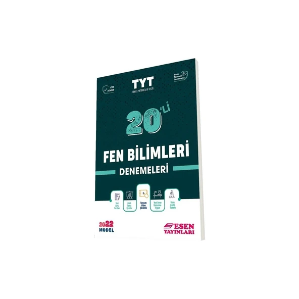 TYT Fen Bilimleri 20li Denemeleri Esen Yayınları ürün görseli 1