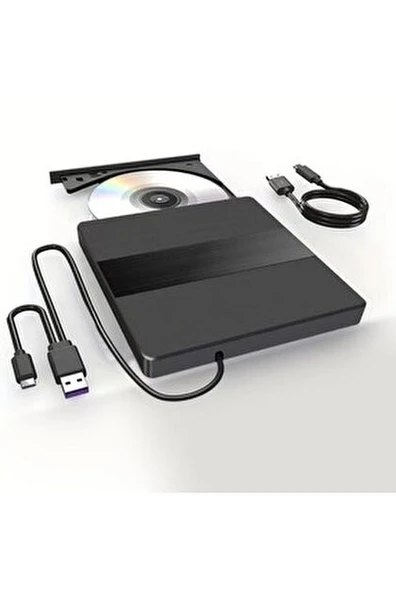 MAXGO 3124 Harici Dvd Rw External Taşınabilir Ultra Ince Usb 3.0 Tyce c Cd/dvd Optik Okuyucu ürün görseli 1