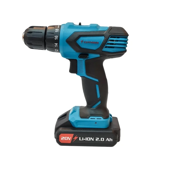Catpower 4140 Darbesiz Matkap 20V 2x2 Ah Akü ürün görseli 1