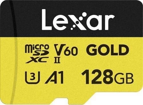 Lexar 128GB Professional GOLD V60 280mb UHS-II Micro Sd Hafıza Kartı ürün görseli 1