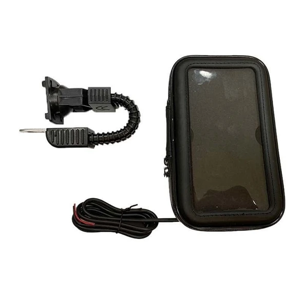 Ayna Bağlantılı USB Girişli Telefon Tutucu ürün görseli 1