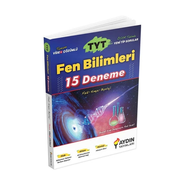 Aydın Tyt Fen Bilimleri 15 Deneme ürün görseli 1
