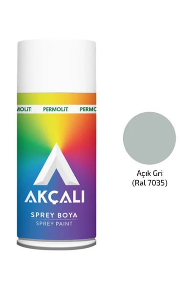 Akçalı Sprey Boya 400 ml 7035 Açık Gri ürün görseli 1