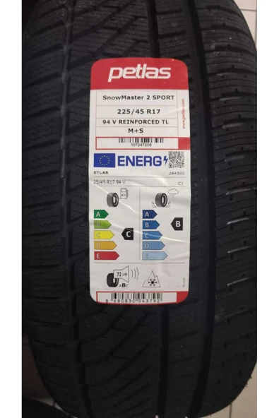 225/45 R17 TL 94V REINF. SNOWMASTER 2 SPORT KIŞ LASTİĞİ 2025 ÜRETİM ürün görseli 1