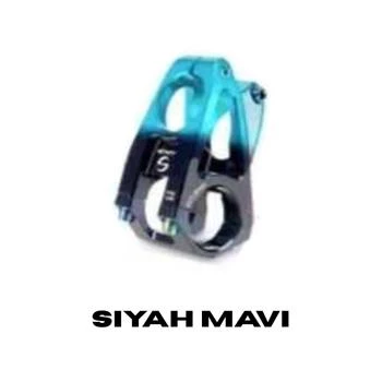 WAKE ALUMİNYUM CNC GİDON BOĞAZI ÇİFT RENK - 31.8mm - 28.6mm - 50mm 0° - SM004-CNC - Siyah Mavi ürün görseli 1