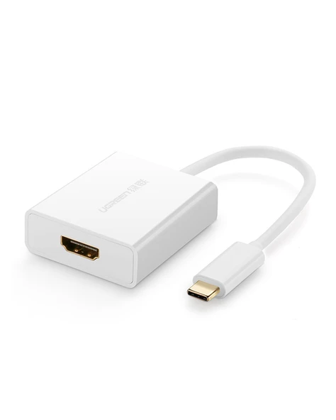 UGREEN Type-C - HDMI Dişi 4K Çevirici Adaptör, Beyaz, 40273 ürün görseli 1