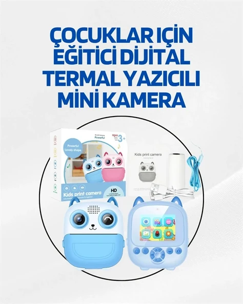 Dijital Termal Yazıcılı Mini Kamera – Hd Video & Anında Fotoğraf Çıktısı ürün görseli 1