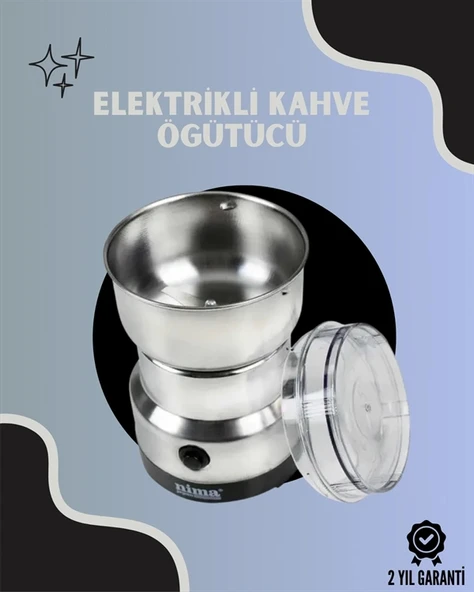 Paslanmaz Çelik Kahve Değirmeni | Düşük Gürültü, Yüksek Devir, Fındık Ve Tahıl İçin Uygun ürün görseli 1