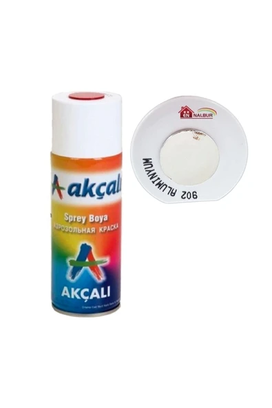 Akçalı Sprey Boya 400 ml 902 Metalik Alüminyum Yaldız ürün görseli 1