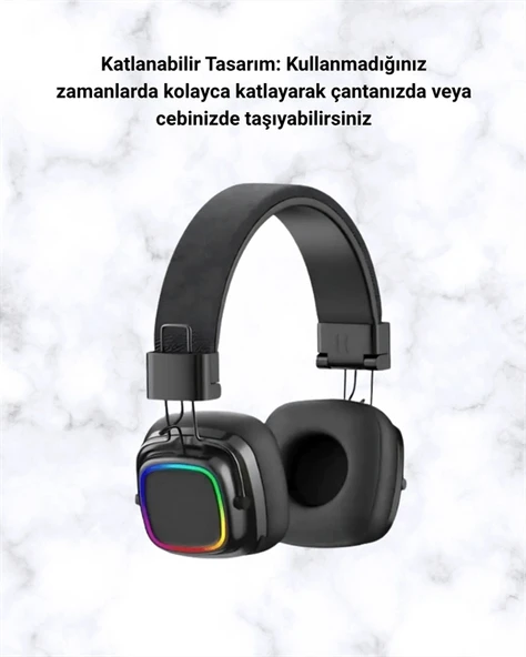 Yüksek Ses Kaliteli Kablosuz Kulak Üstü Kulaklık – Bt 5.3 ürün görseli 1