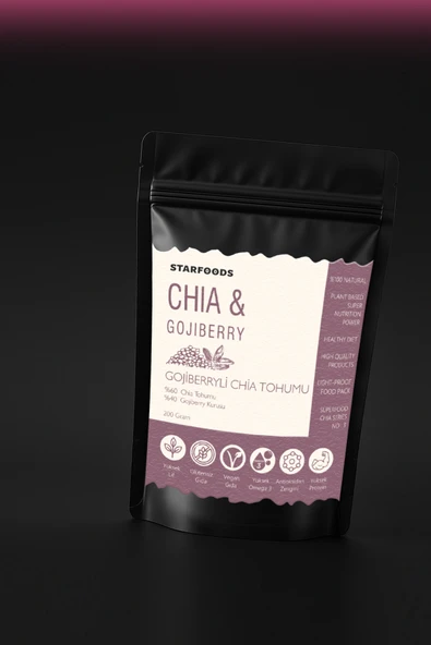 Chia Tohumu & Gojiberry Paraguay Chia Tohumu Gojiberryli Chia Seeds & Goji Berry Chia Series No: 3 ürün görseli 1