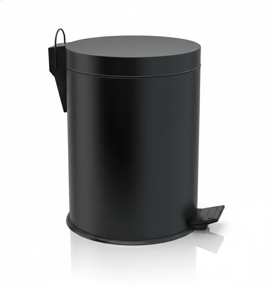 Siyah Pedallı Çöp Kovası (Paslanmaz, Pirinç) 5 Litre ürün görseli 1