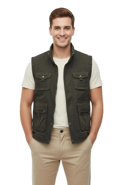 Erkek Kışlık İçi Peluş Spor Avcı Yelek 4100 BGL-ST04996 ürün görseli 1