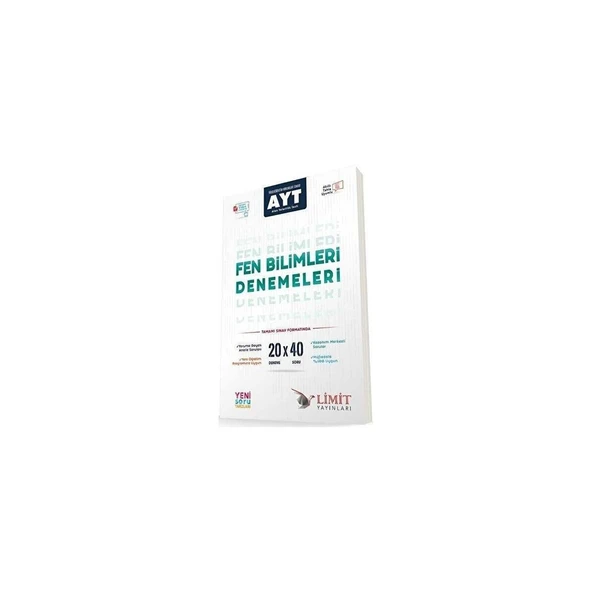 Limit Ayt 20 Li Fen Bilimleri Denemeleri ürün görseli 1