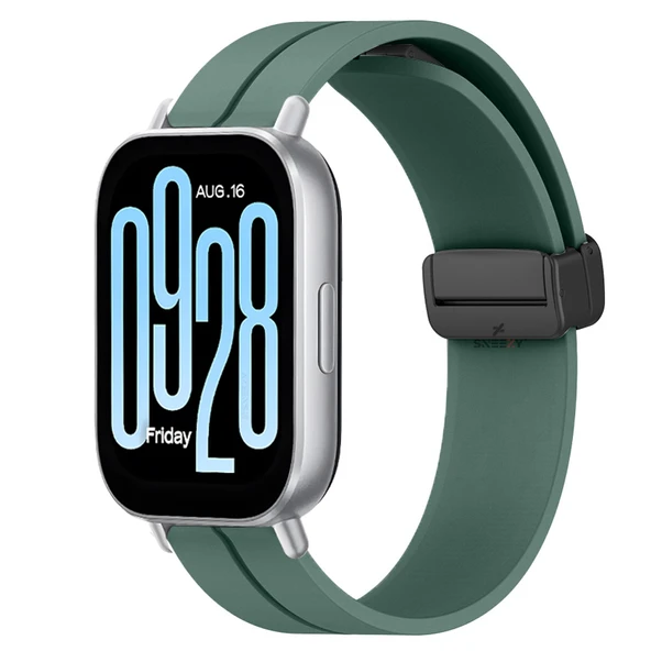 Redmi Watch 5 Active Redmi 5 Lite Uyumlu Kordon Kordon Manyetik Tokalı Yumuşak Soft Silikon Kordon  Haki ürün görseli 1