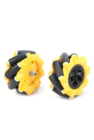 Devremarkt 48mm Omni Mecanum Tekerlek Çifti 45 Derece Açılı 9 Roller 1:48 ürün görseli 1