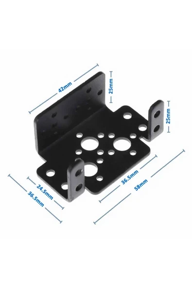 Devremarkt Servo Motor Metal Montaj Parçası Braket Mg995 Mg996r S3003 Td-8120mg ürün görseli 1