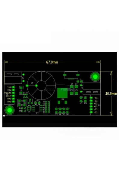 Devremarkt  Lcd Backlight Boost Modül 12v-24v To 75v Voltaj Yükseltici - Resim 4