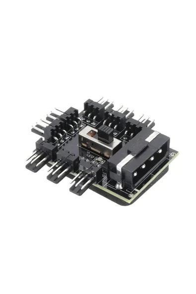 Devremarkt 8 Port Fan Çoğaltıcı Hub Kartı Ide Güç Giriş Soketi Hız Kontrol ürün görseli 1