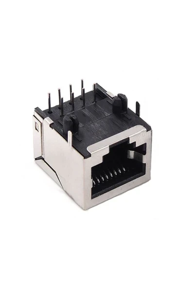 Devremarkt 8p8c Metal Rj45 Soket Ethernet Bağlantı Soketi 8 Pin Pcb Montaj ürün görseli 1