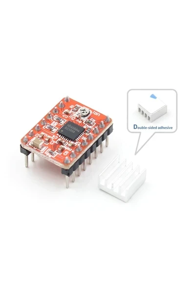 Devremarkt  A4988 Bipolar Step Motor Sürücü Modül Dc 35v 2a Mikrostep 32 Adım 3d Yazıcı Robot Cnc Reprap Mks ürün görseli 1